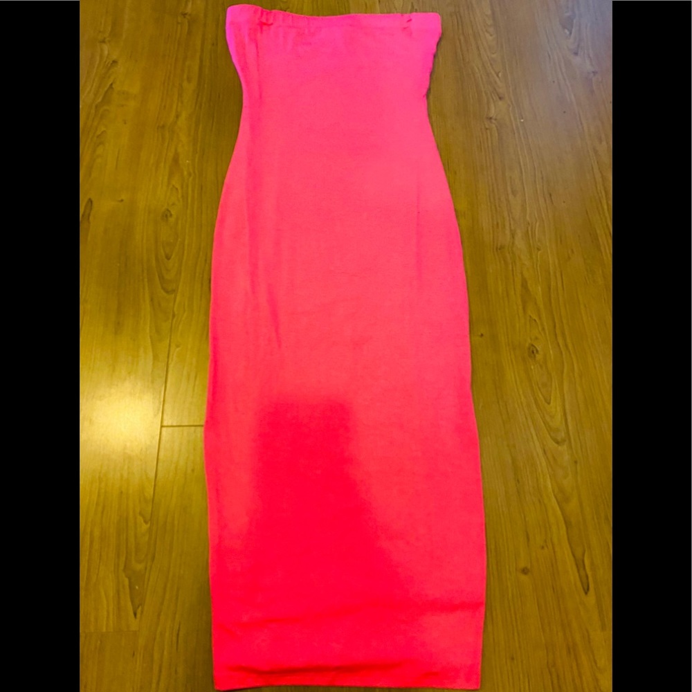Hot Pink Tube Dress